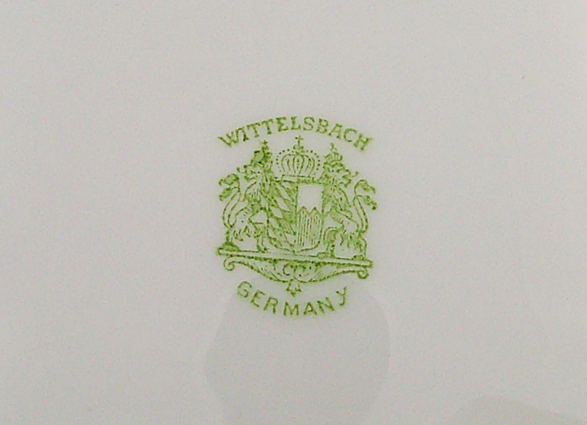 This is the Maker's Mark of the china plate from Germany. This is the Maker's Mark of the china plate from Germany.